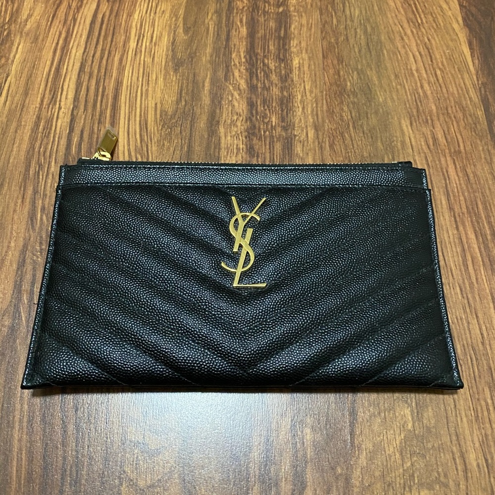YSL MONOGRAM BILL POUCH